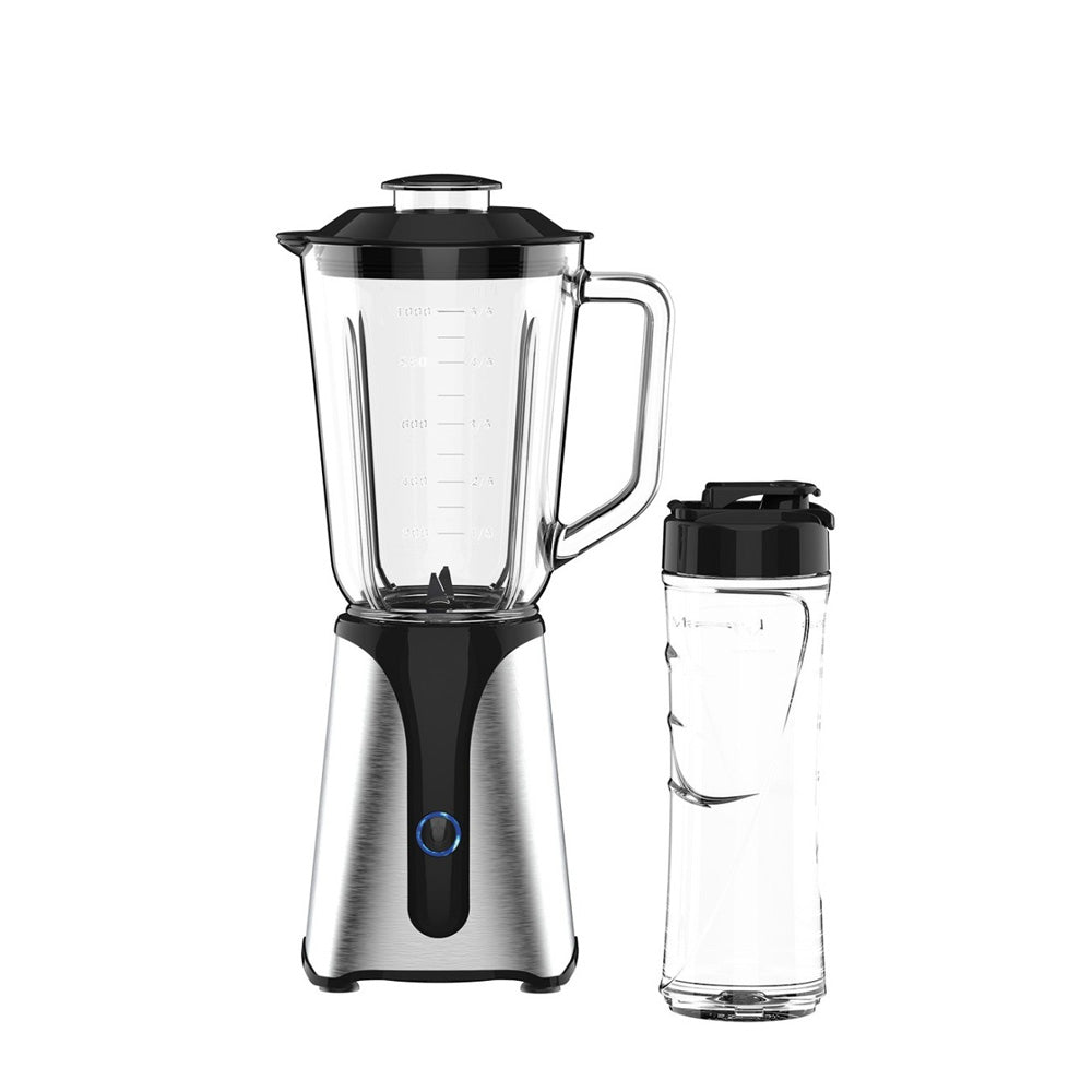JOCCA Glass Blender With Crystal Jar And Bottle Stainless Steel 350W