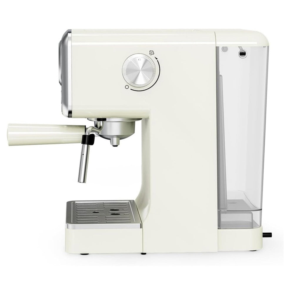 JOCCA Retro Espresso Coffee Machine 15 Bars With Removable Deposit 1.7L Creme