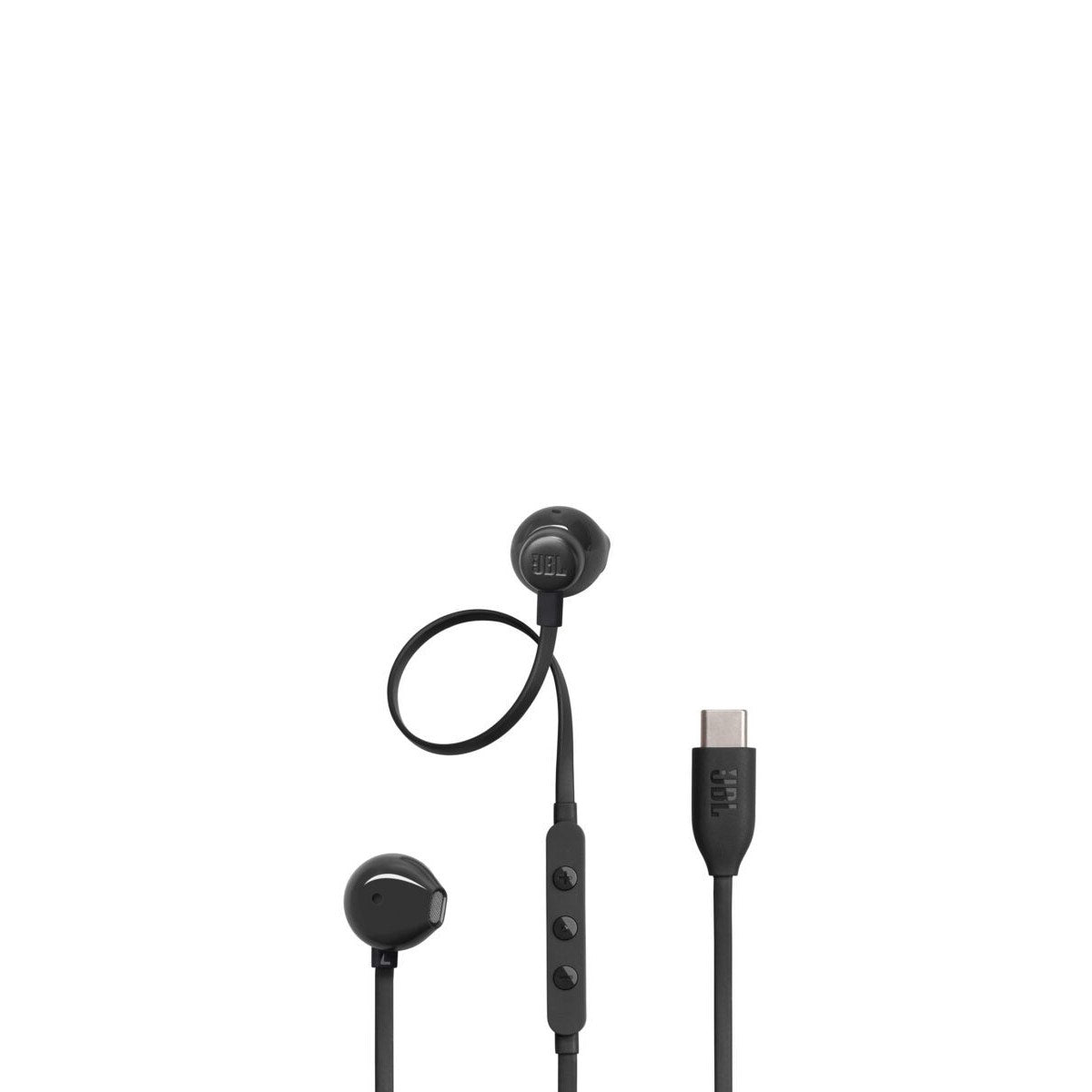 JBL Tune 305C, Ear-Buds Headphones, USB-C, Hi-Res, (Black) - JBLT305CBLK