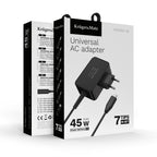 Universal φορτιστής laptop USB-C 45W για Dell/HP/Lenovo/Sony/Samsung με αποσπώμενο καλώδio Kruger&Matz