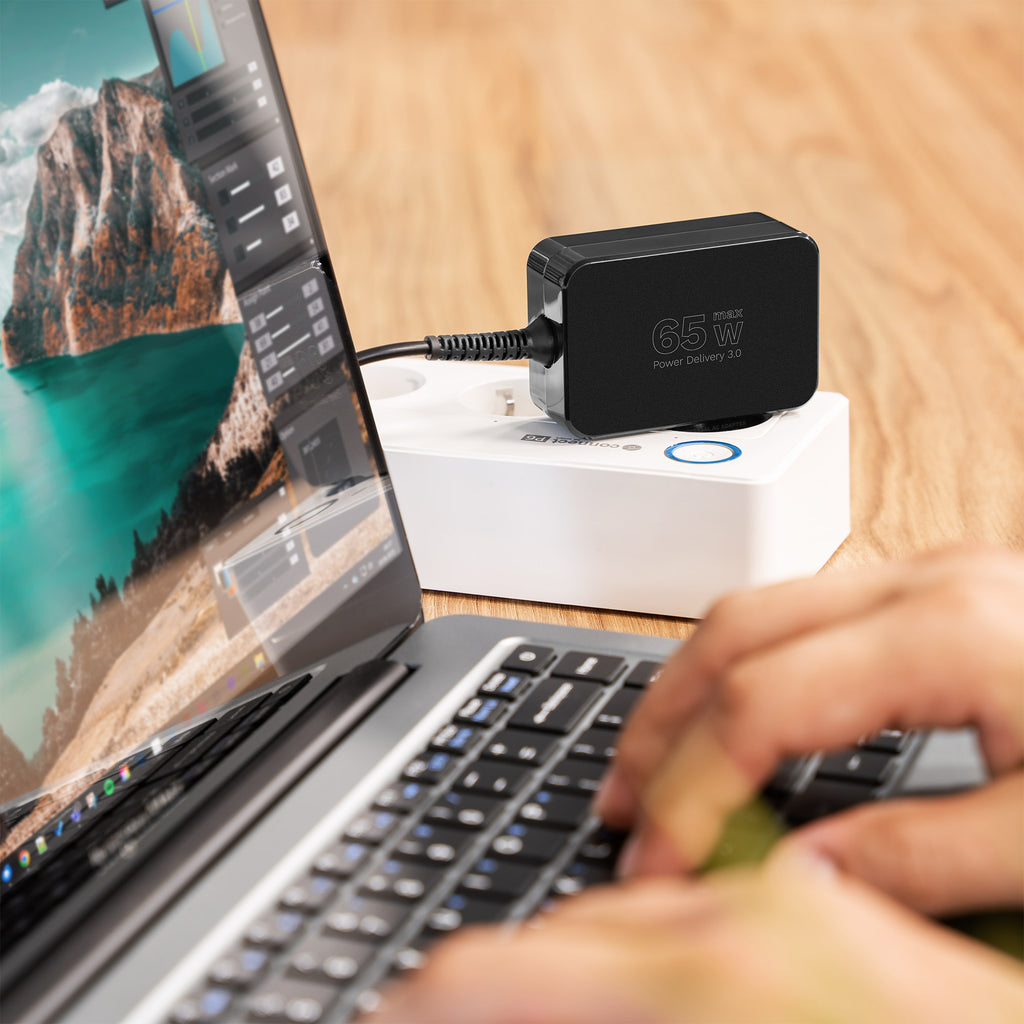 Universal φορτιστής laptop USB-C 65W για Dell/HP/Lenovo/Sony/Samsung με αποσπώμενο καλώδio Kruger&Matz
