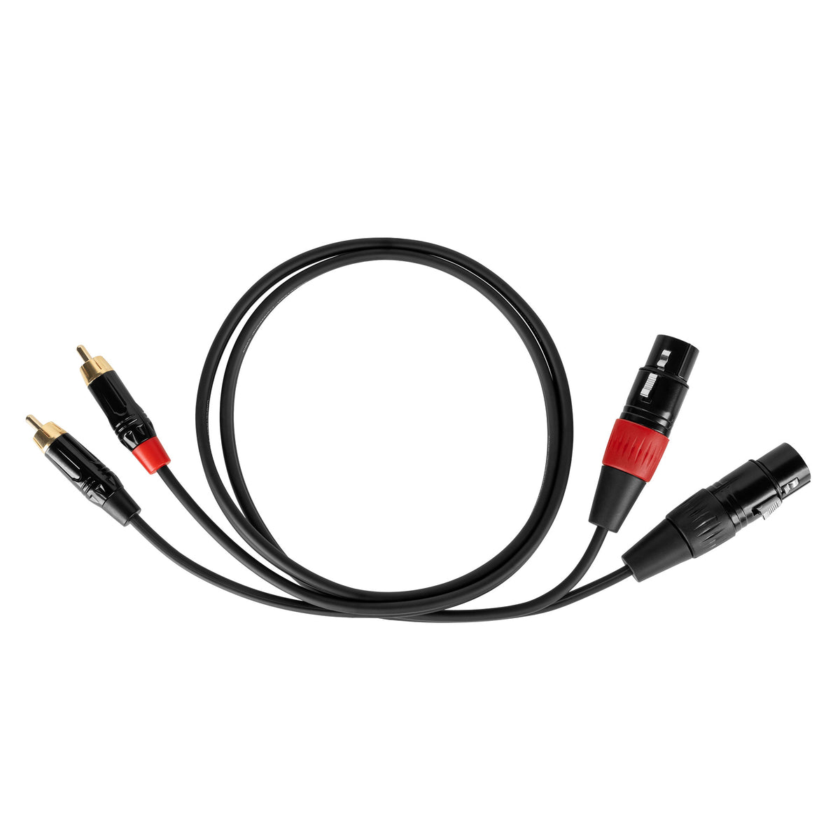 Καλώδιο 2x XLR - 2x RCA 1m Cabletech