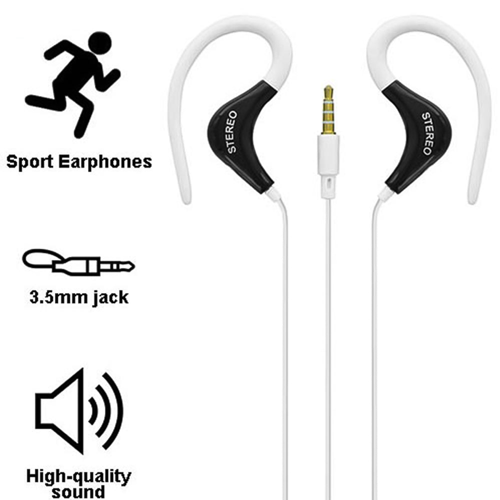 LAMTECH Sport Mobile Earphones With MIC White