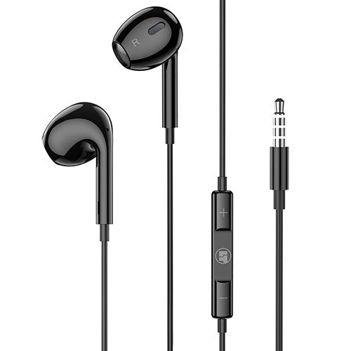 LAMTECH Handsfree Stereo 3,5mm Jack With MIC Black