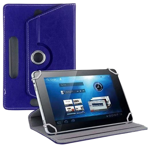 LAMTECH Blue Universal 10.1'-10.4' Tablet Case With 360 Rotation