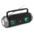 LAMTECH PORTABLE FM RADIO SPEAKER WITH FLASHLIGHT & MOBILE PHONE HOLDER