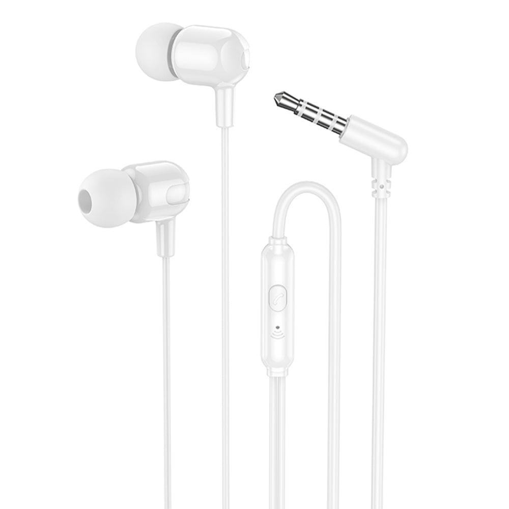 LAMTECH Fashionable 3,5MM Earphones With MIC White