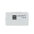 LAMTECH Universal Travel Adapter With 2 USB Port 4 Different Plugs