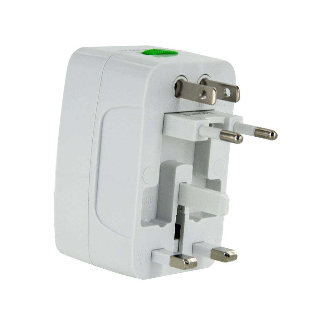 LAMTECH Universal Travel Adapter With 2 USB Port 4 Different Plugs