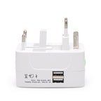 LAMTECH Universal Travel Adapter With 2 USB Port 4 Different Plugs