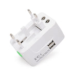 LAMTECH Universal Travel Adapter With 2 USB Port 4 Different Plugs