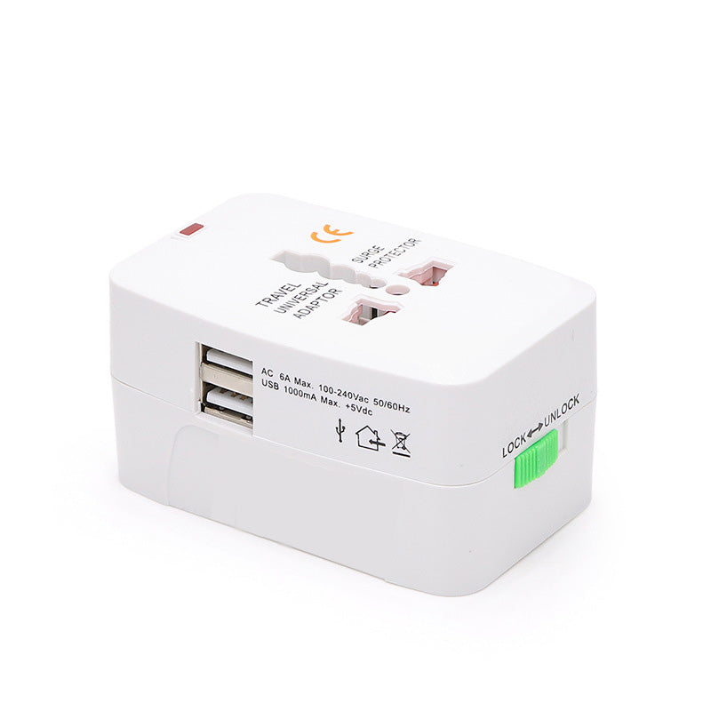 LAMTECH Universal Travel Adapter With 2 USB Port 4 Different Plugs