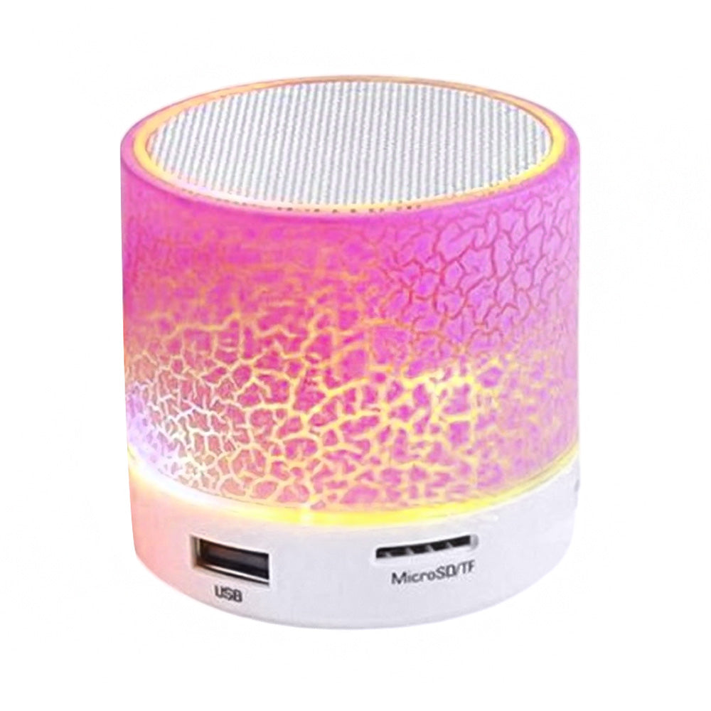 LAMTECH Bluetooth Speaker LED Light With FM Pink