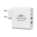 LAMTECH GaN Fast Charger 2xTYPE-C & 2xQC3.0 Output 100W