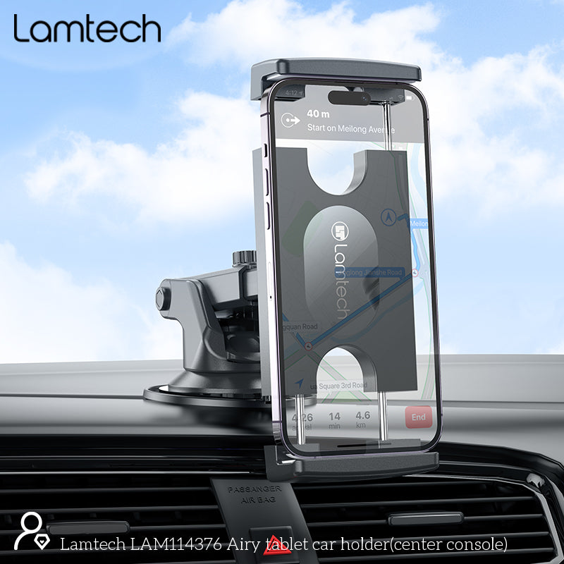 LAMTECH Dual-Axis Car Holder For Tablets & Smartphones UP TO 12.9'