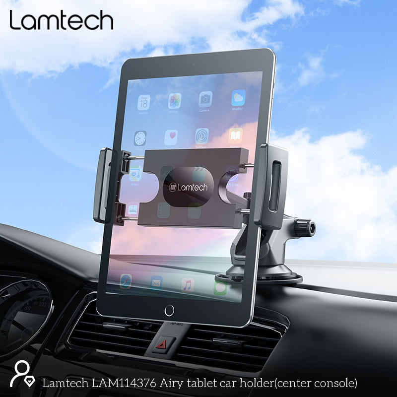 LAMTECH Dual-Axis Car Holder For Tablets & Smartphones UP TO 12.9'