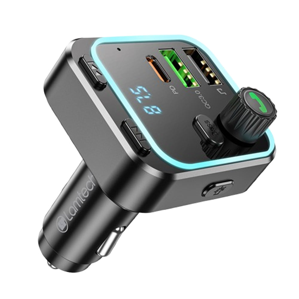 LAMTECH RGB BT5.0 FM Transmitter QC3.0 PD20W