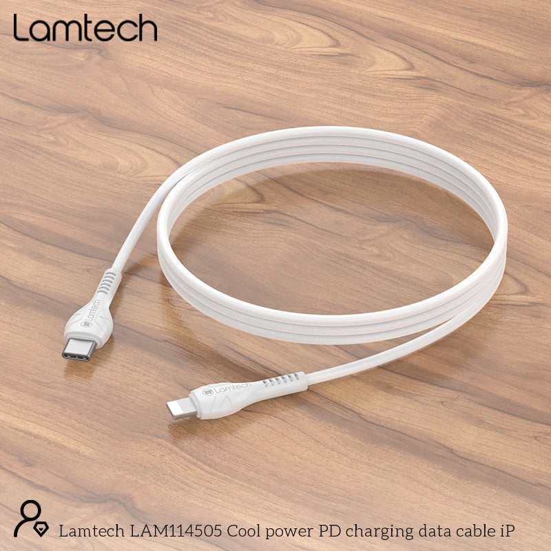 LAMTECH Fast Charging And Data Cable Type-C TO Lightning 1M 27W White