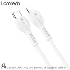 LAMTECH Fast Charging And Data Cable Type-C TO Lightning 1M 27W White