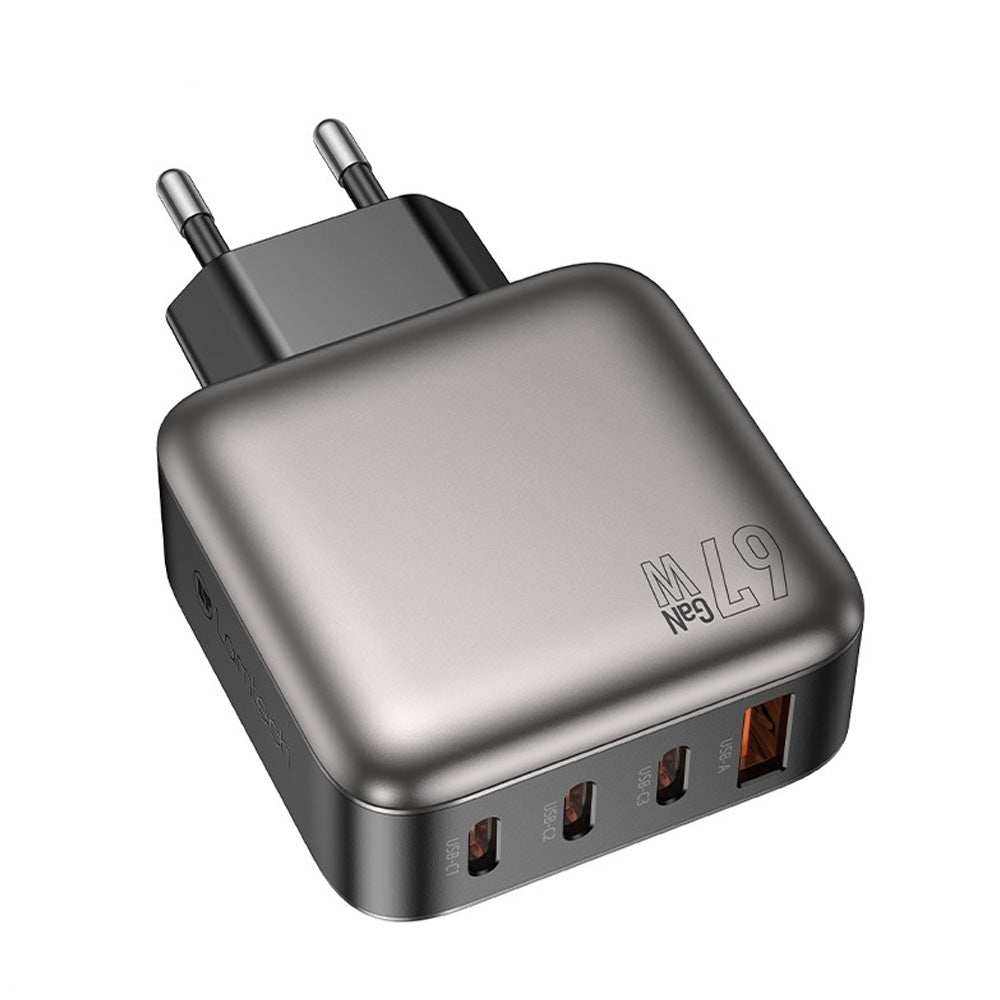 LAMTECH Four Ports GaN Charger PD67W Grey
