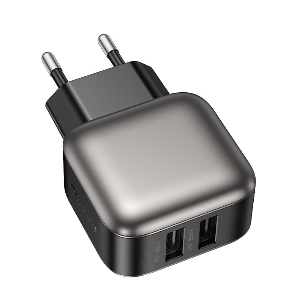 LAMTECH Dual USB Portable Charger 12W Grey