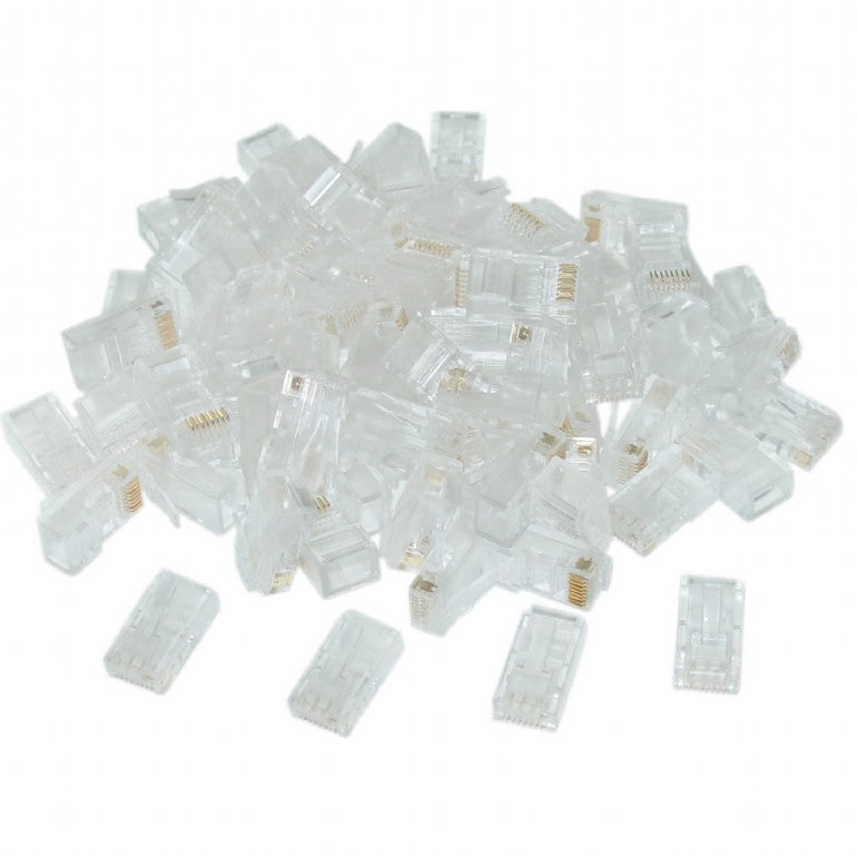 CABLEXPERT Modular Plug 8P8C For Solid CAT6 LAN Cable 100PCS/Bag