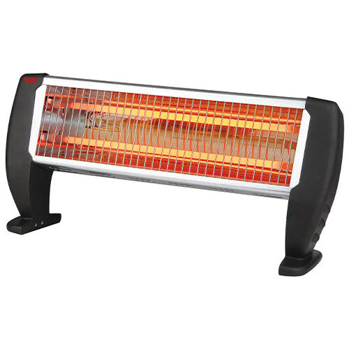 LGP Mini Electrical Quartz Heater 2-Barred 1500W Black
