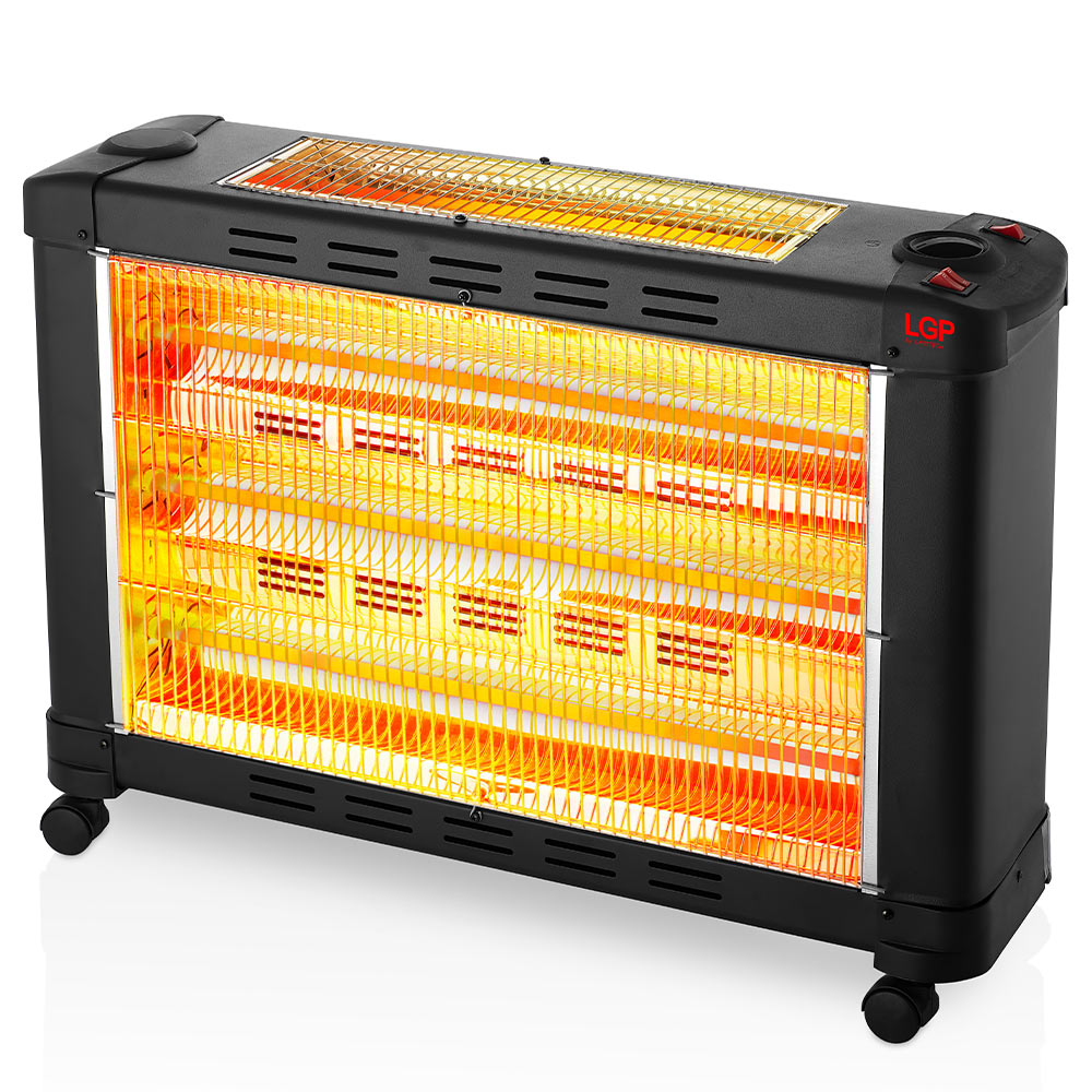 LGP Maxi Electrical Quartz Heater 5-Barred 2900W Black