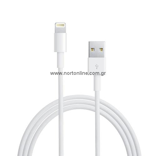 Kαλώδιο Apple MD818 USB A σε Lightning 1m Λευκό