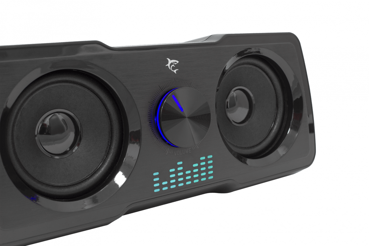 White Shark RGB Gaming 2.2 Speakers Mood Black