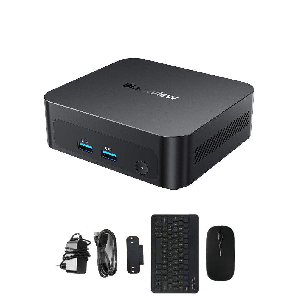 BLACKVIEW MINI PC 8-CORE INTEL CORE 5 210H SET (16GB+512GB) WIN11PRO BLACK