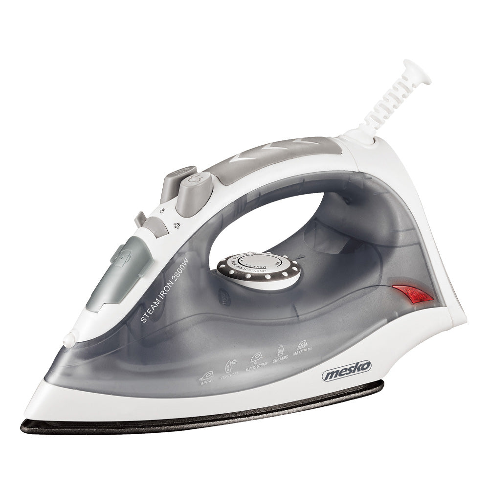 MESKO Steam Iron 2800W White/Grey
