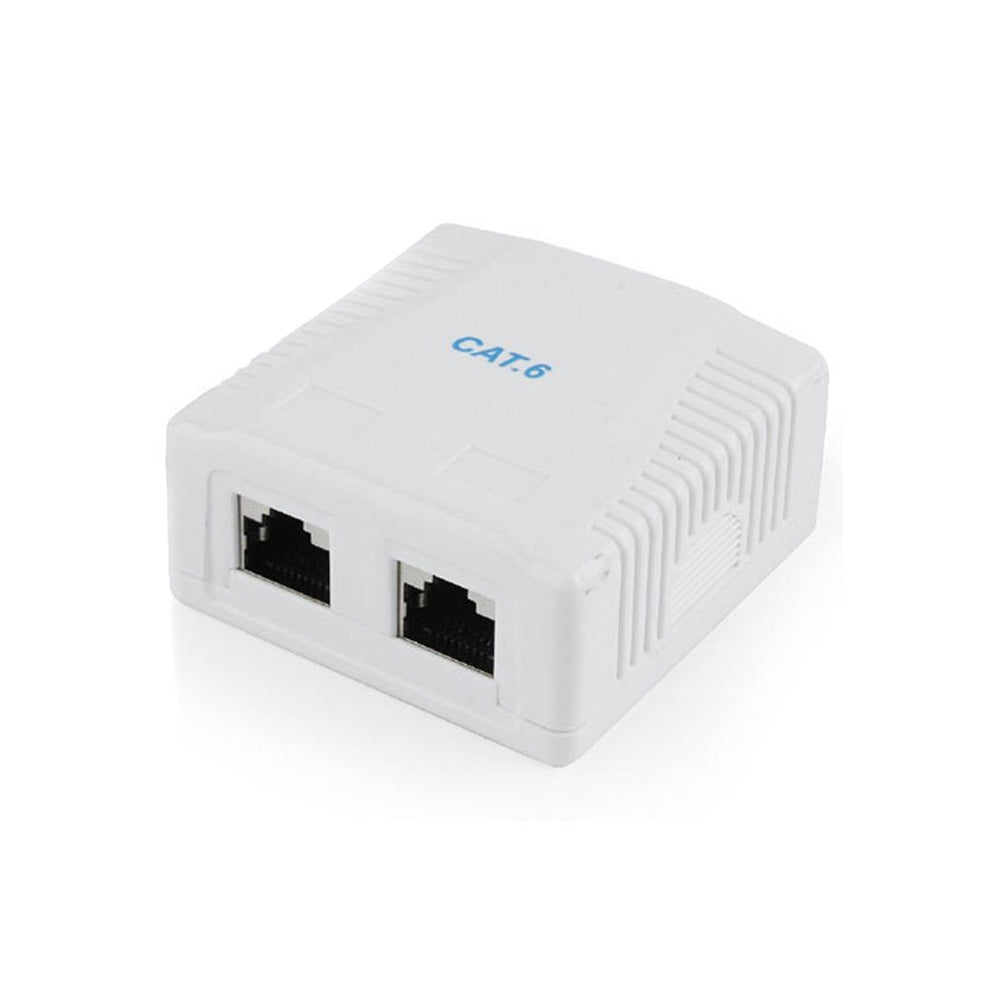 CABLEXPERT CAT6 FTP 2-Port Surface Mount Box
