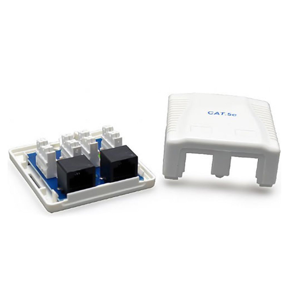 CABLEXPERT CAT5E UTP 2-Port Surface Mount Box