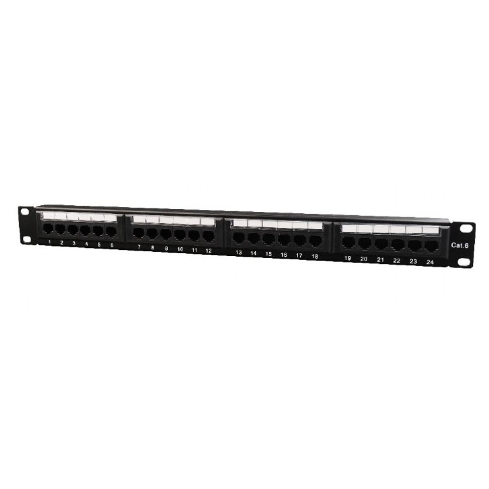 CABLEXPERT CAT.6 24 Port Patch Panel With Rear Cable Management
