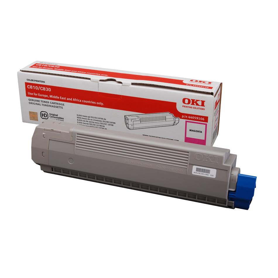 Toner Laser Oki 44059106 Magenta 8K Pgs