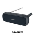 Sonic Gear Bluetooth 5.0 Super Bass FM Radio Graphite