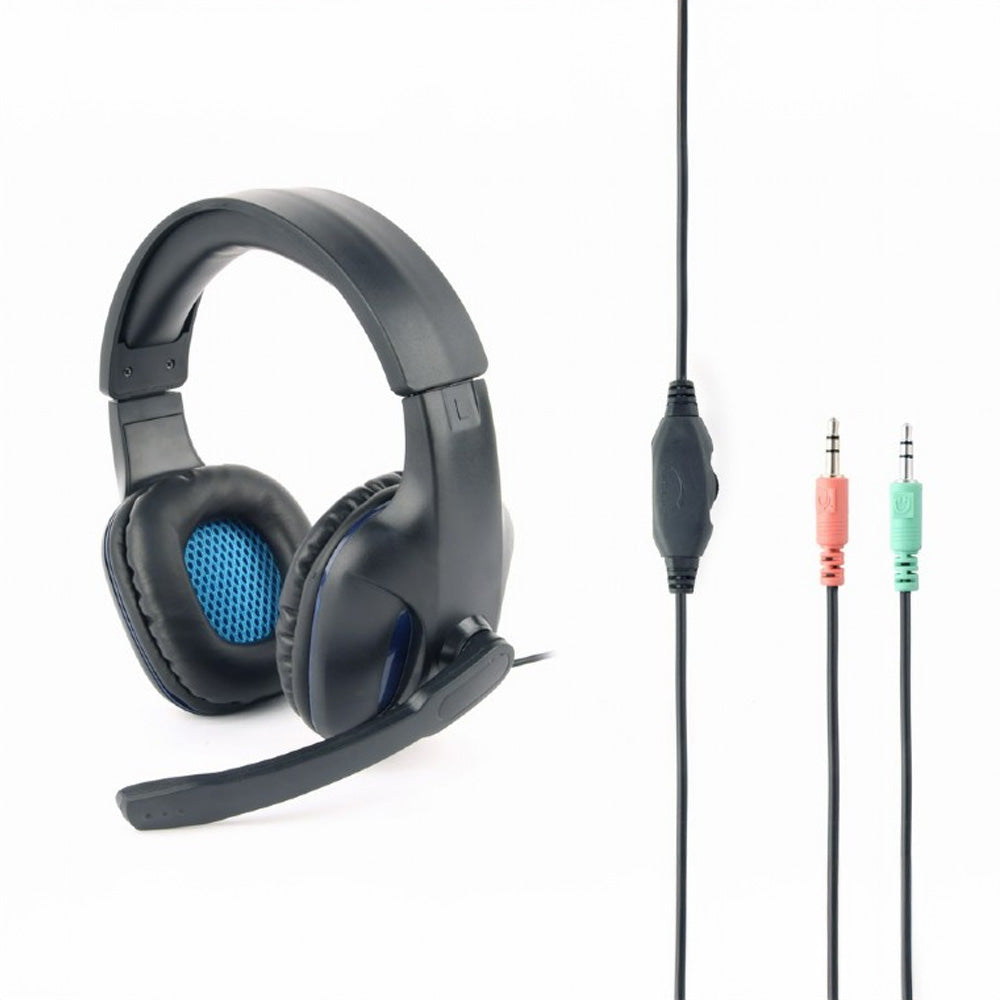 GEMBIRD Gaming Headset With Volume Control Matte Black Refurbished