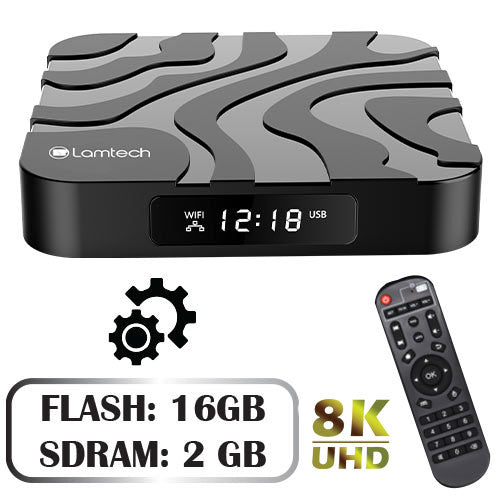 Lamtech Android 12.0 TV Box 8K 2GB/16G Refurbished