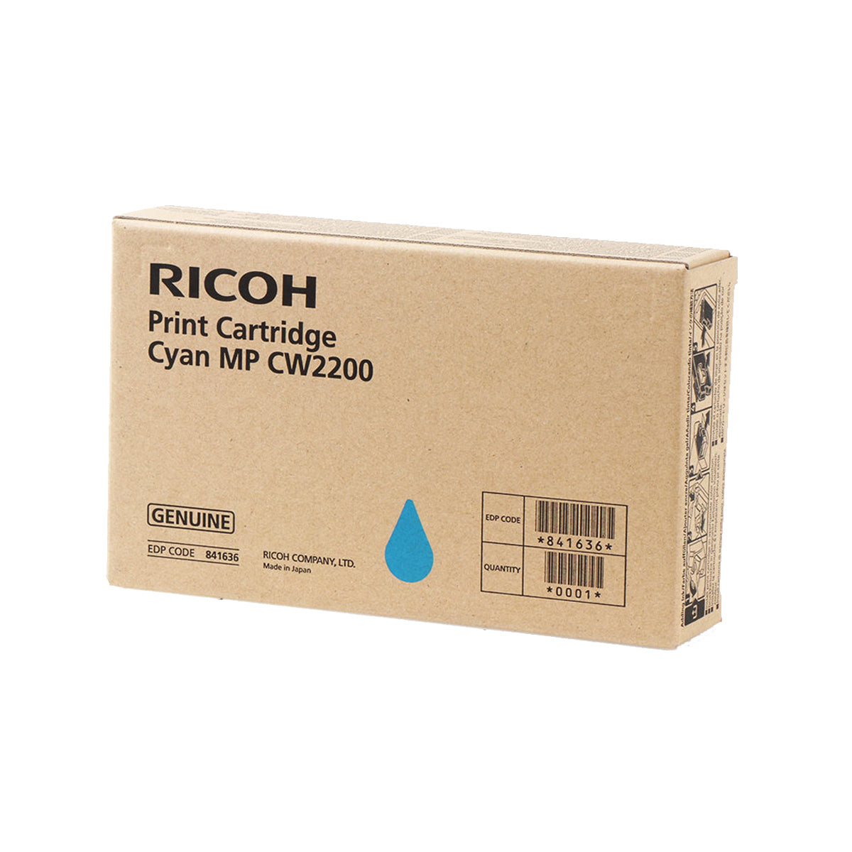Ink Cart Ricoh MP-CW 2200 Cyan 440 Pgs