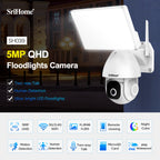 SRIHOME Dual Band Wifi Floodlights Camera 5MP QHD