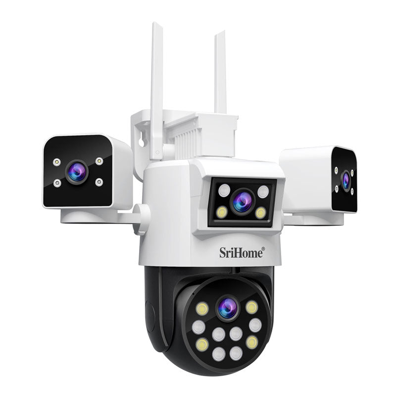 SRIHOME 8MP Quad-Lens PTZ Security Camera