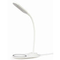 GEMBIRD Desk Lamp With Wireless Charger White