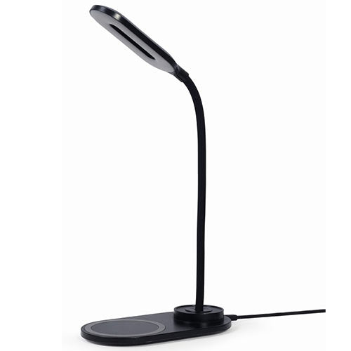 GEMBIRD Desk Lamp With Wireless Charger Black