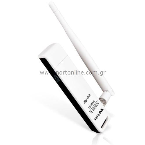 Ασύρματη Κάρτα Δικτύου USB TP-LINK TL-WN722N, 150Mbps v4