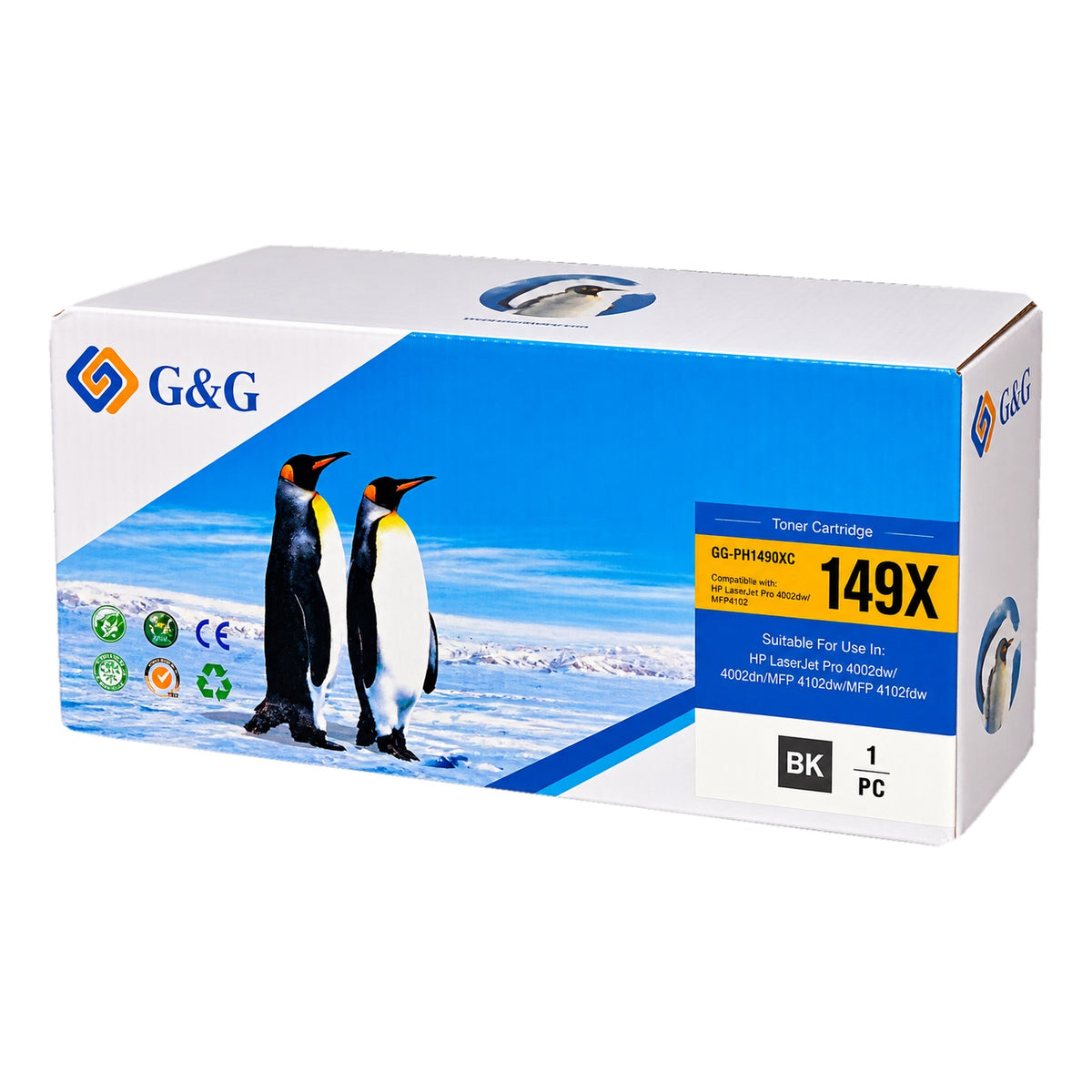 Τόνερ Συμβατό G&G HP W 1490X (149X) με Chip 9.500 Σελίδες