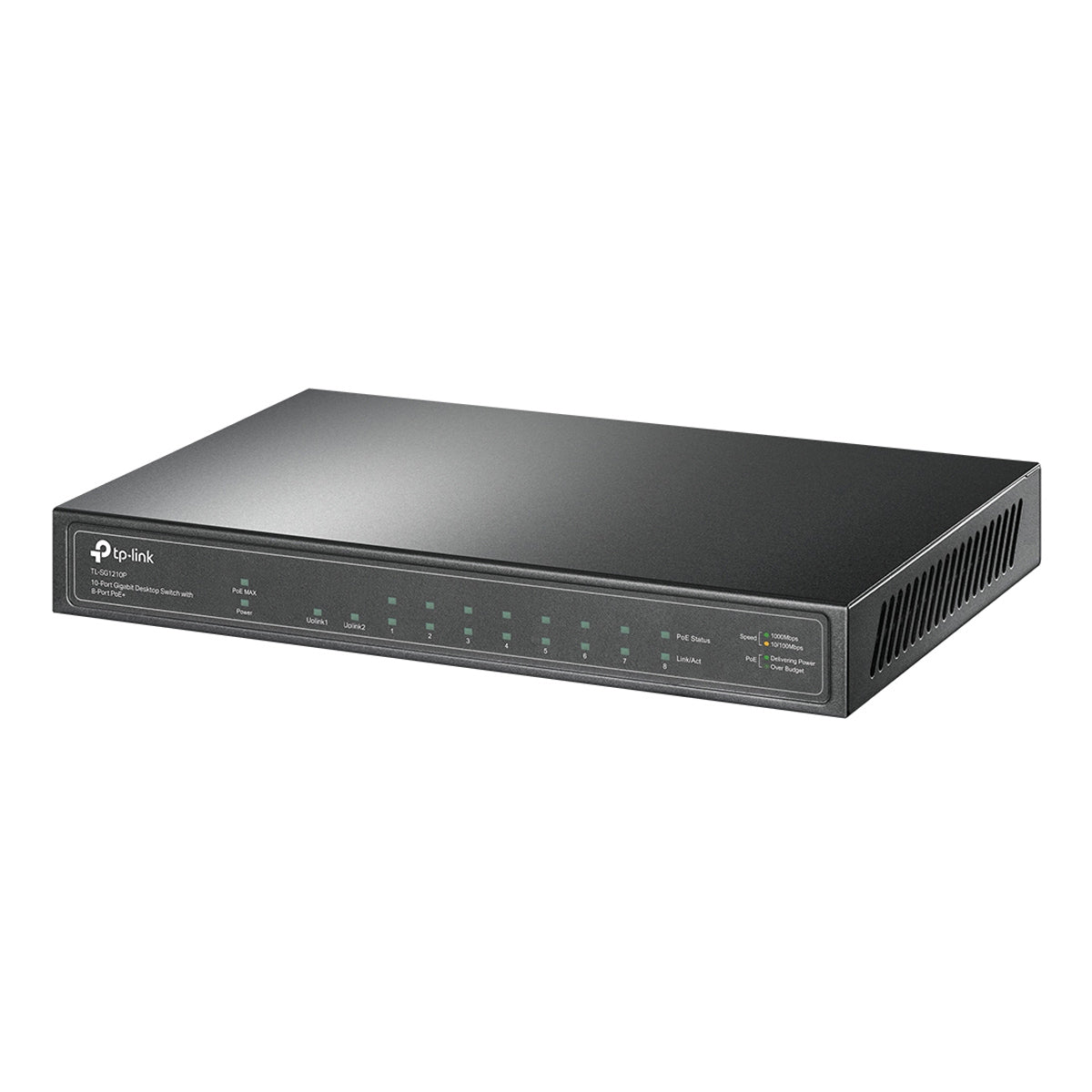 TP-LINK 10-Port Gigabit PoE+ Switch - TL-SG1210P