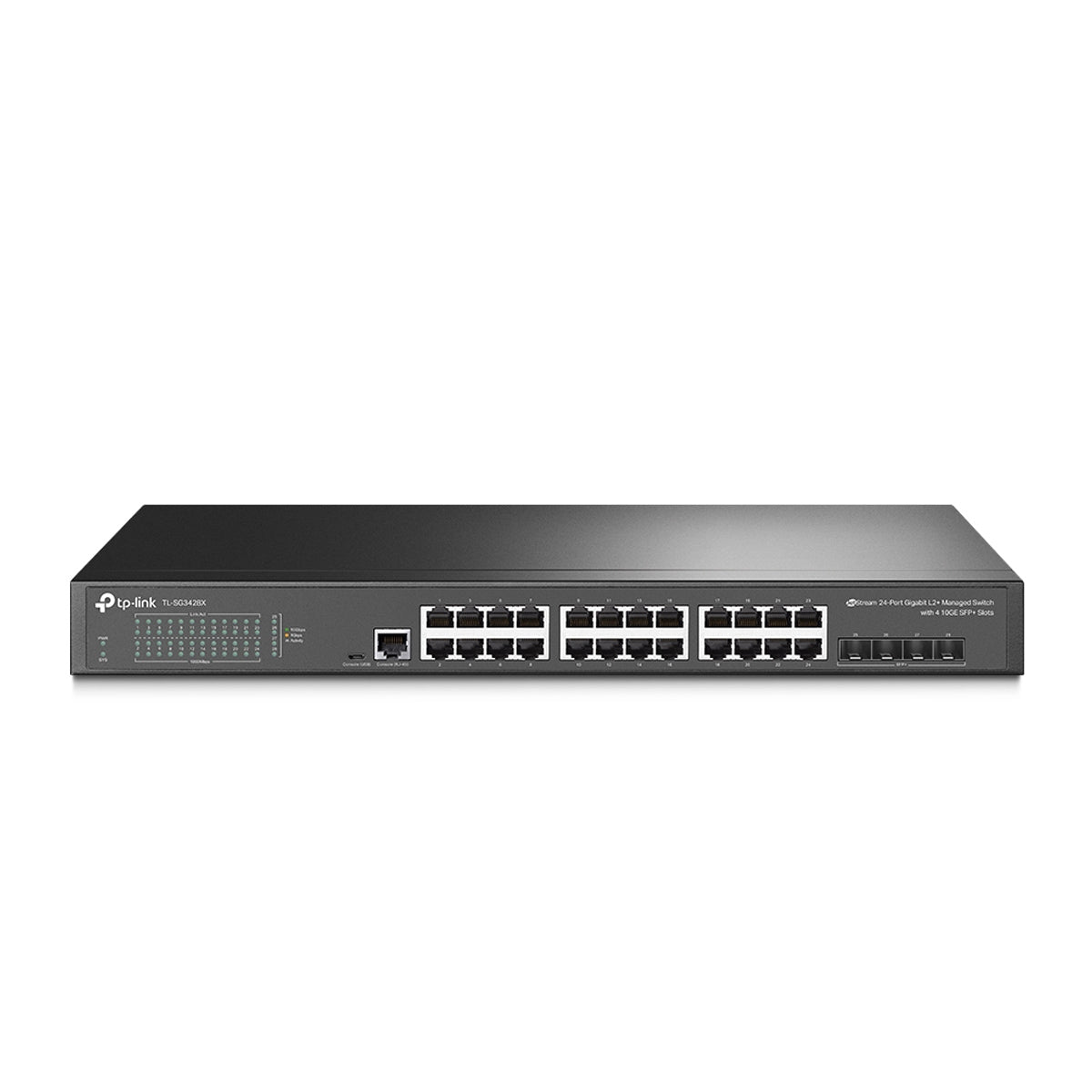 TP-Link JetStream 24-Port Gigabit L2+ Managed Switch with 4 10GE SFP+ Slots - TL-SG3428X