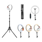TRACER LED Ring Lamp 30CM With 210CM Tripod Black