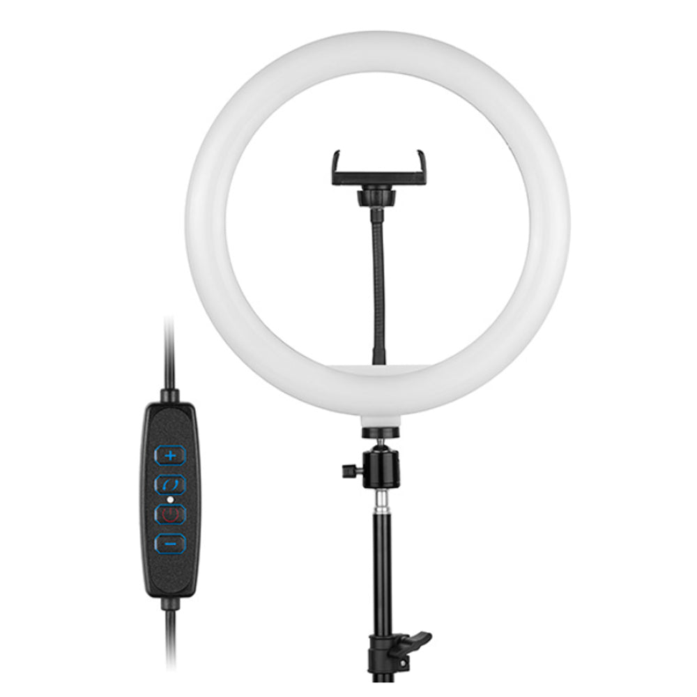 TRACER LED Ring Lamp 30CM With 210CM Tripod Black